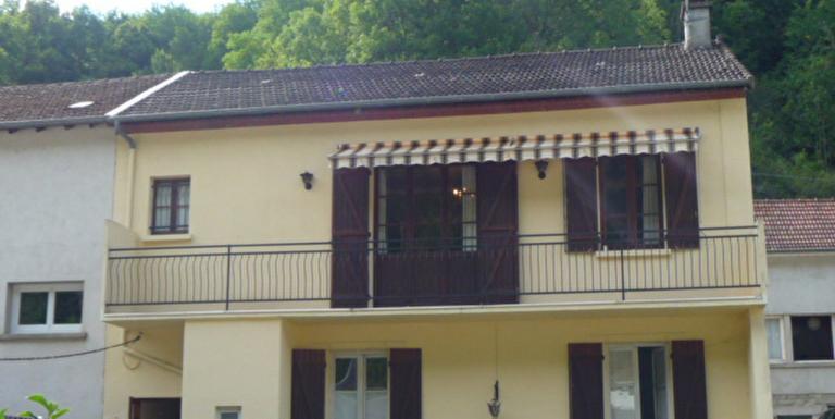 MAISON DE VILLE AVEC GRAND JARDIN ET GARAGES .