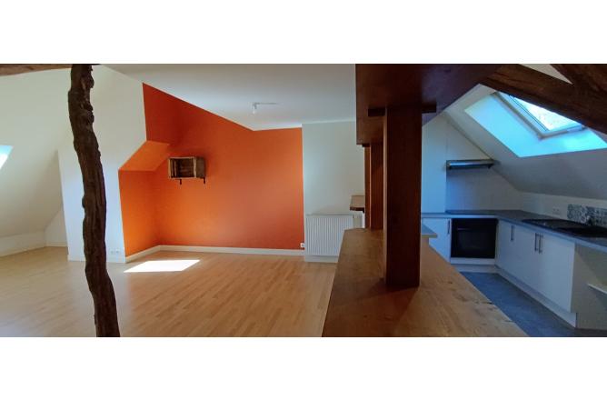 Appartement mansardé 90 m2 3 chambres - H